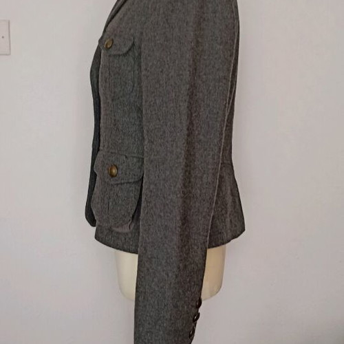 H&M wool jacket gray size M like new