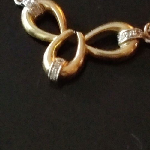 Gold pendant 18K new, 4.8g, length 41cm