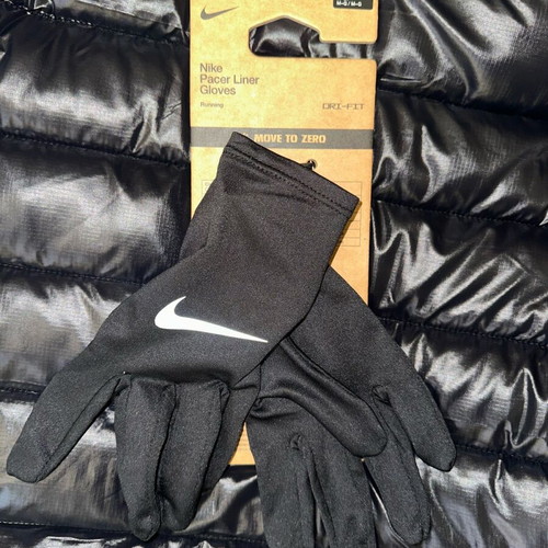 Nike reflective gloves black new