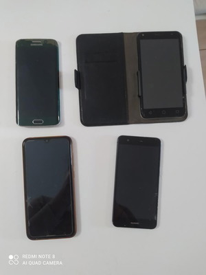 Κινητά μεταχειρισμένα, 2 Huawei, 1 Samsung, 1 Alcatel για ανταλλακτικά