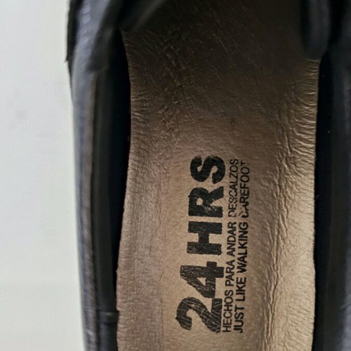 24HRS leather shoes new, anatomical, size 39, black