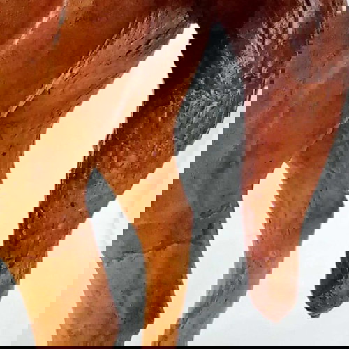 Vintage Handmade Leather Horse like new 54x44cm