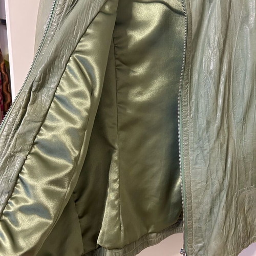 Brand new Leather Jacket in Unique Olive Color! no medium