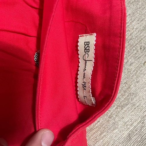 BSB red skirt used, size L