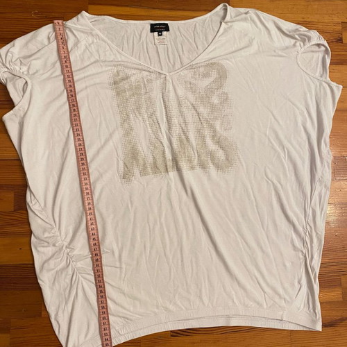 Miss Sixty white medium t-shirt with bat sleeves used oversized