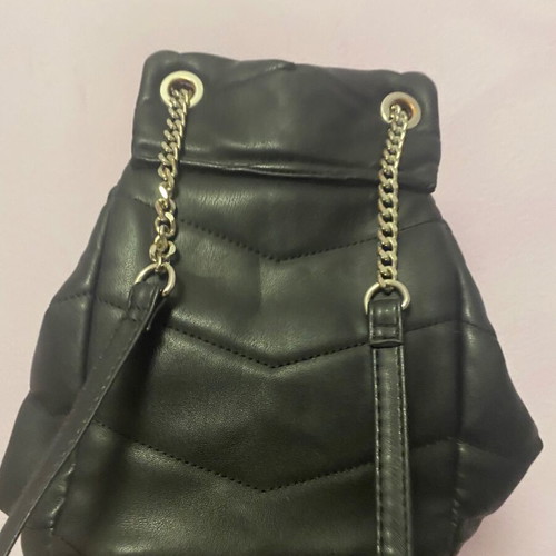 Bershka backpack used, black color