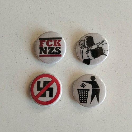Anti-Nazi pins new, set of four