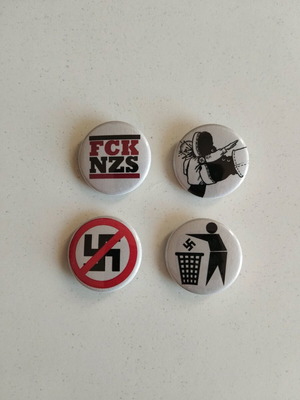 Anti-Nazi pins new, set of four