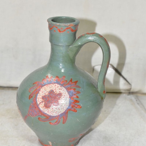 Handmade ceramic jug from Sifnos 1992 used