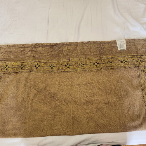 Square decorative tablecloth for small table, 87x87cm, 100% cotton