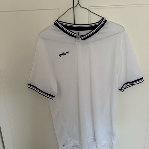 Wilson tennis t-shirt men new size S white