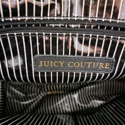 Juicy Couture large shoulder bag used, black with leather details