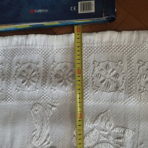 Handmade quilt 200x200 like new, white