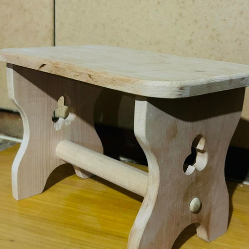 Handmade stool solid wood new