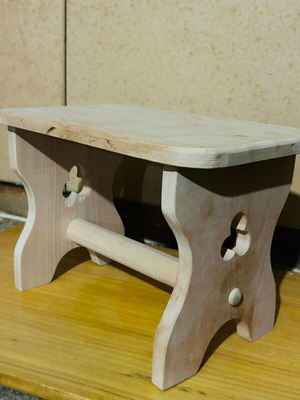 Handmade stool solid wood new