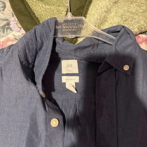 H&M short-sleeve shirt gray, like new, size L