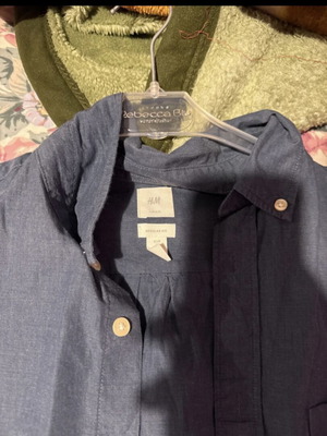 H&M short-sleeve shirt gray, like new, size L