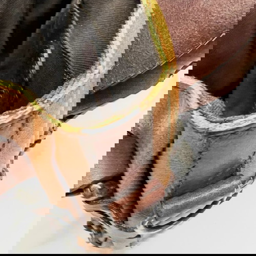 Кафява кожена мини чанта Diesel употребявана