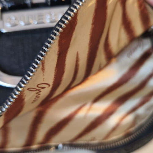 Guess shoulder and crossbody bag used, black and blue denim