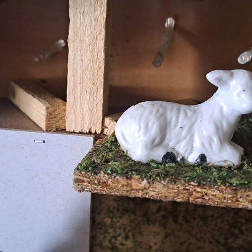 Nativity scene used with low lighting