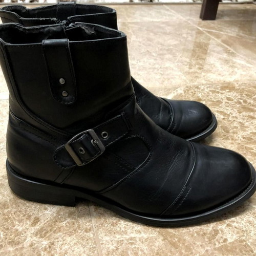 Il Mondo boots used, black leather, size 42