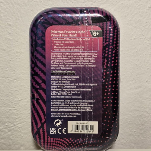 Pokémon TCG Mega Evolution Heroes Mini Tin Kangaskan new