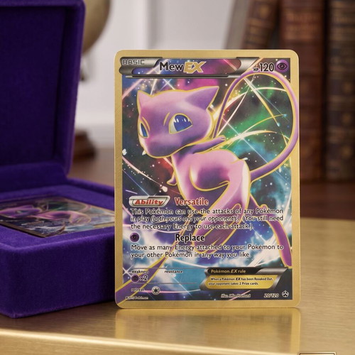Pokémon Mew EX 2016 Gold Metal Card like new