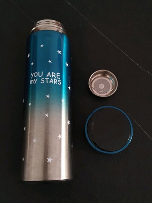 Thermos 450ml like new with temperature display, stainless steel