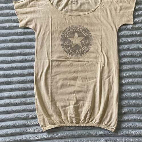 Converse women's T-shirt used, size S, yellow