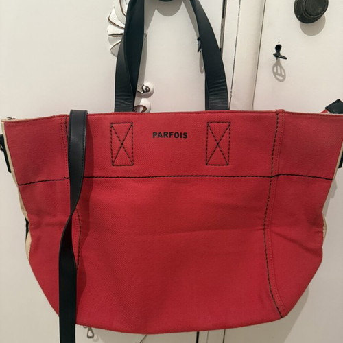 Parfois shoulder bag red, like new, 47x30 cm