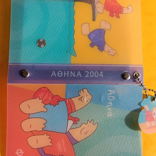 Athens 2004 Olympic Games Phoebus and Athena Mascot Dolls with Collectible Album and DVD like new