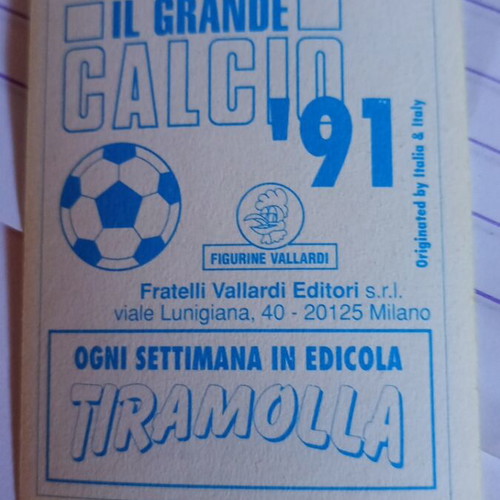 Careca sticker like new from il grande calcio 91 series - Vallardi