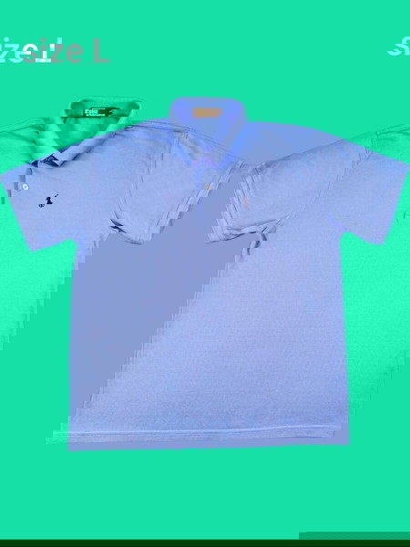Ralph Lauren t-shirt Large κοντομάνικη μπλούζα γαλάζια τύπου Polo