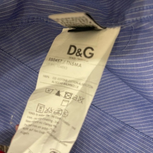 Dolce & Gabbana slim fit shirt blue with white stripe like new, size S/M