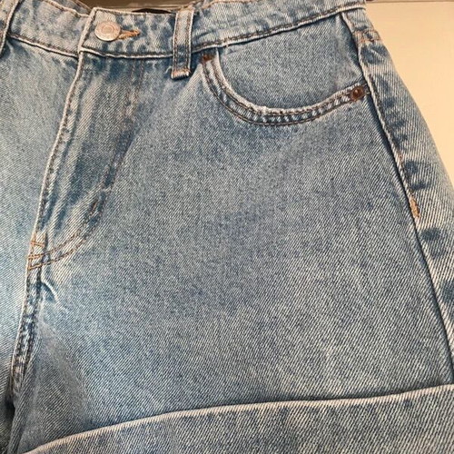 Bershka denim shorts, size S, blue