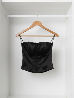 Paranoia corset black with rhinestones like new