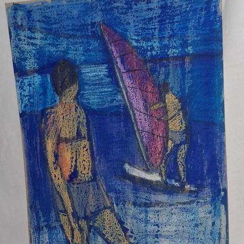 Original painting by Elsa Magazian, 35 × 50 cm