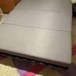 IKEA Lycksele Lövås Sofa Bed like new, fuchsia cover included