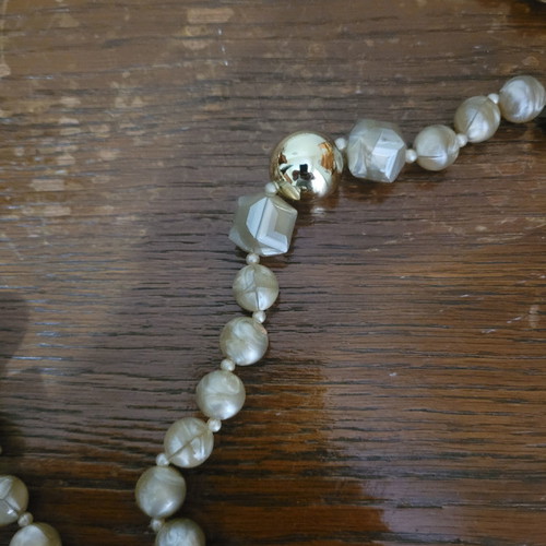 Necklace with dark pearls Fo new