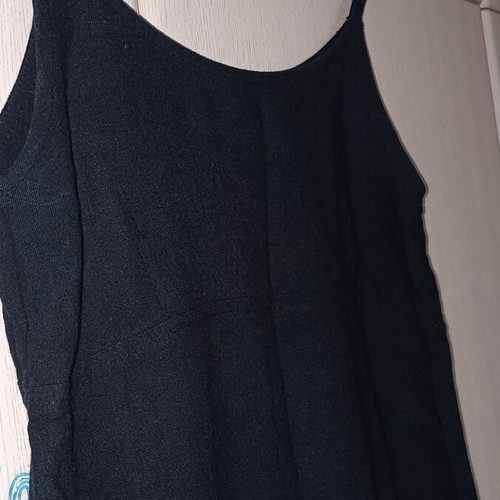 Anna Riska linen top new, size XS-S, black