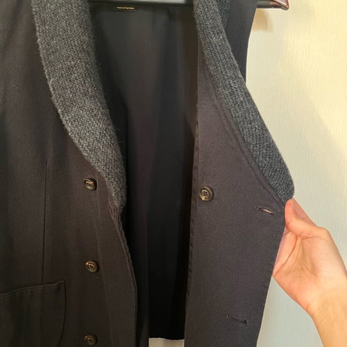 Massimo Dutti vest like new, navy blue with double-breasted buttons