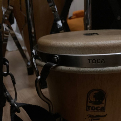 Toca Traditional Series Bongos like new with Meinl case and Gibraltar stand