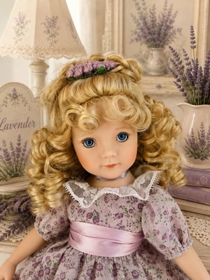 Dianna Effner Lavender porcelain doll like new