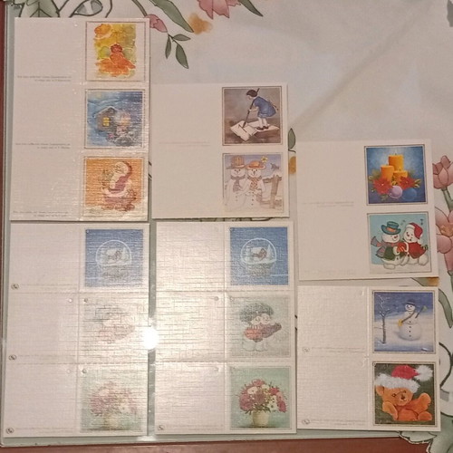 Christmas greeting cards and gift tags new, set of 35 pieces