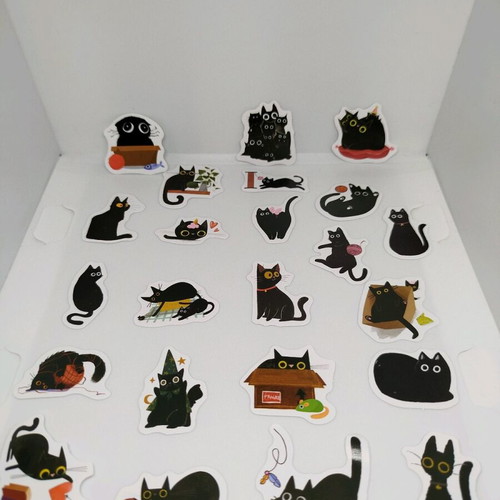 Stickers new, set of 23 with cats