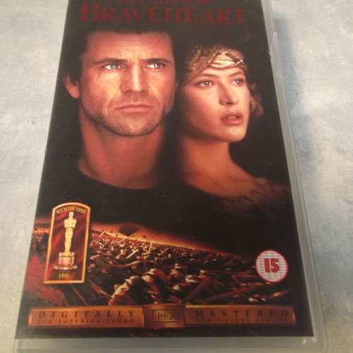 Braveheart Mel Gibson VHS tape used, 1990s