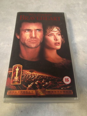 Braveheart Mel Gibson VHS tape used, 1990s