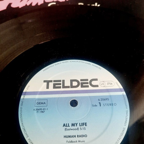 Human Radio All My Life 12" vinyl single used, synth-pop