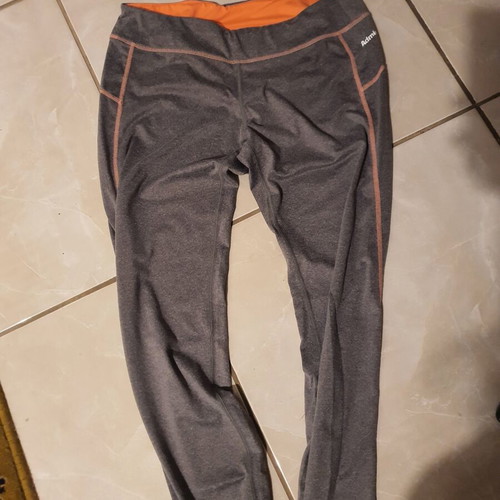 Admiral Gym Leggings like new, grey with orange details, size M