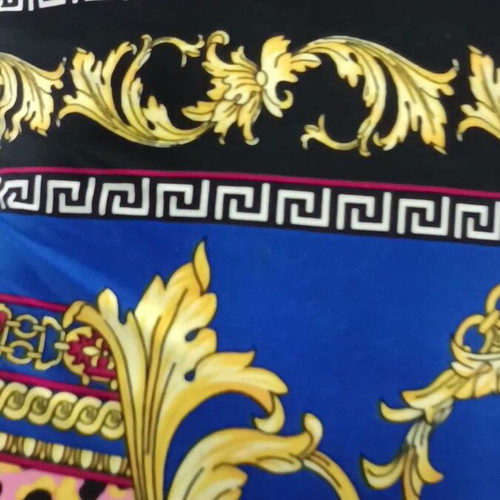 Morgan dress with baroque animal print in blue and pink, like new